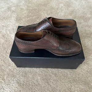 靴 vintage PRADA wing tip leather shoes 靴 vintage PRADA wing tip leather shoes vintage PRADA wing tip